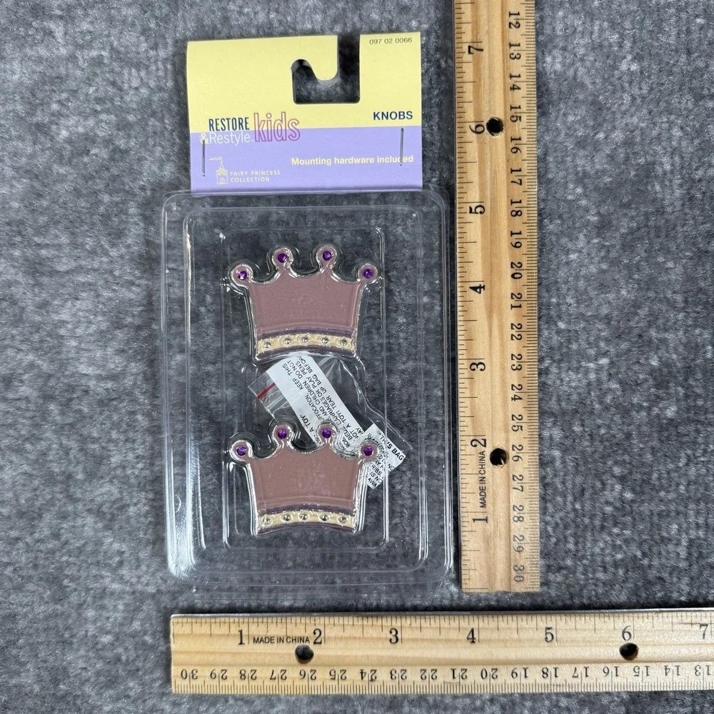 Vintage Switchplate‎ and Knobs Kids Princess and Crown Set Restore & Restyle